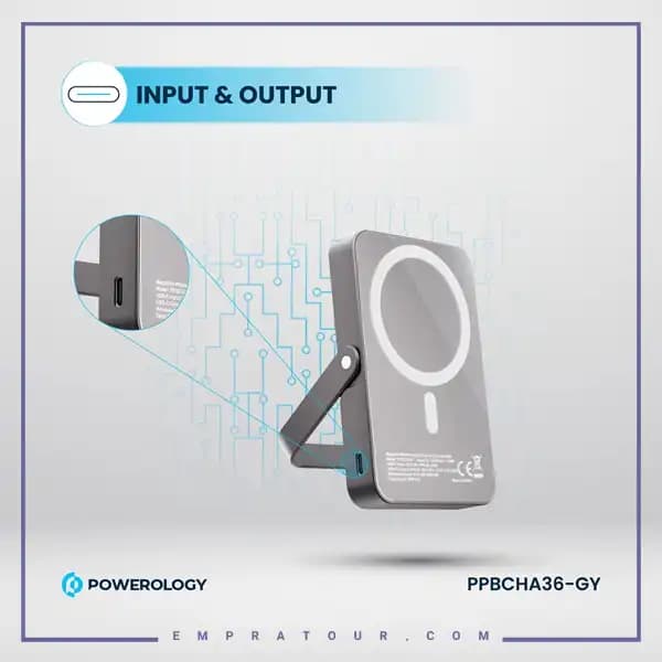 پاوربانک وایرلس 10000 پاورولوژی PPBCHA36 — تصویر ۵
