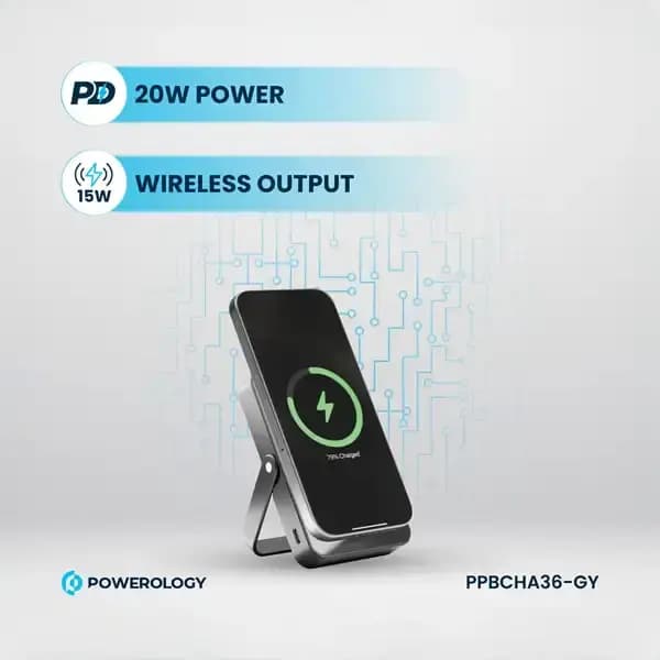 پاوربانک وایرلس 10000 پاورولوژی PPBCHA36 — تصویر ۱۱