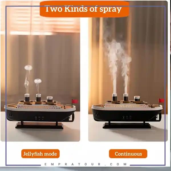 دستگاه بخور و رطوبت ساز سرد مدل کشتی تایتانیک299 aroma — تصویر ۵