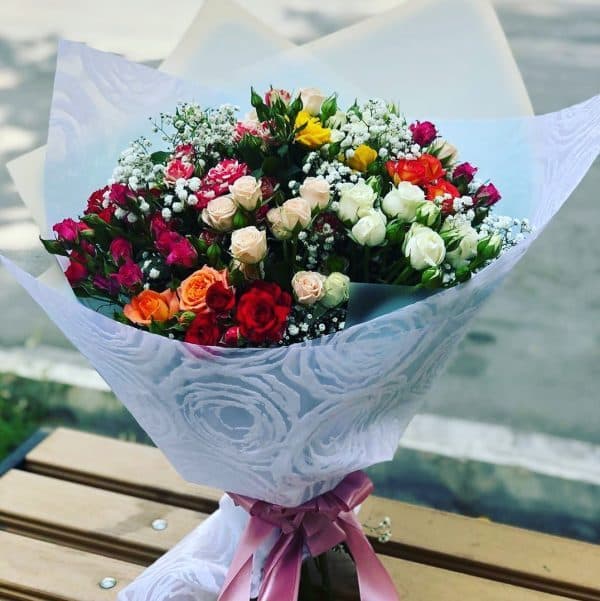 دسته گل رز مینیاتوری کد 2743 | گلفروشی آنلاین مازندران ، گیلان و گلستان ( ارسال گل به محل )