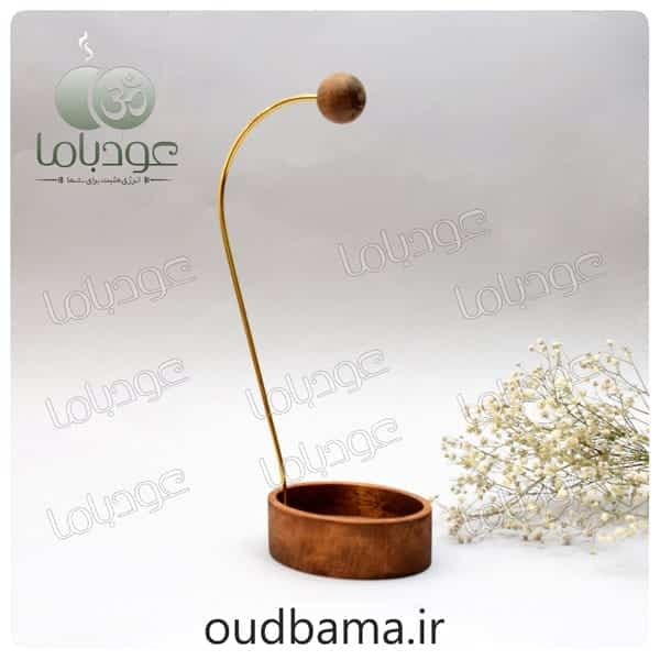 جا عود شاخه ای چوبی وارونه برعکس بیضی