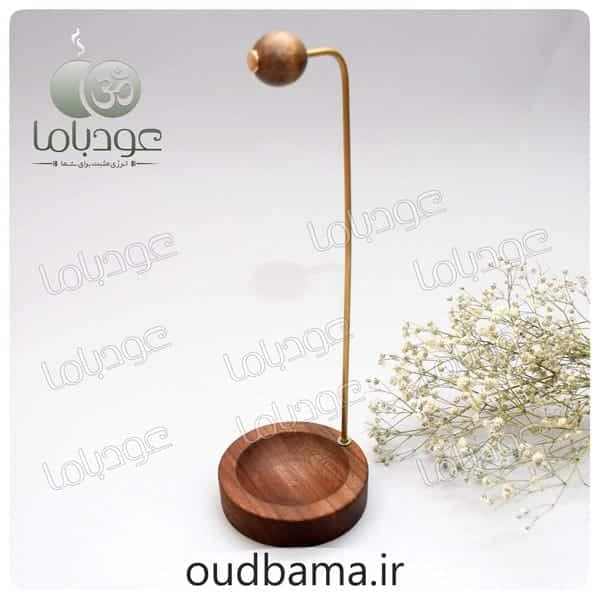 جا عود شاخه ای چوبی وارونه برعکس گرد