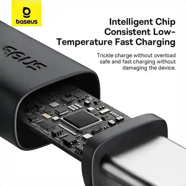 کابل تایپ سی 60 وات 2 متر بیسوس CB000120 — تصویر ۱۱