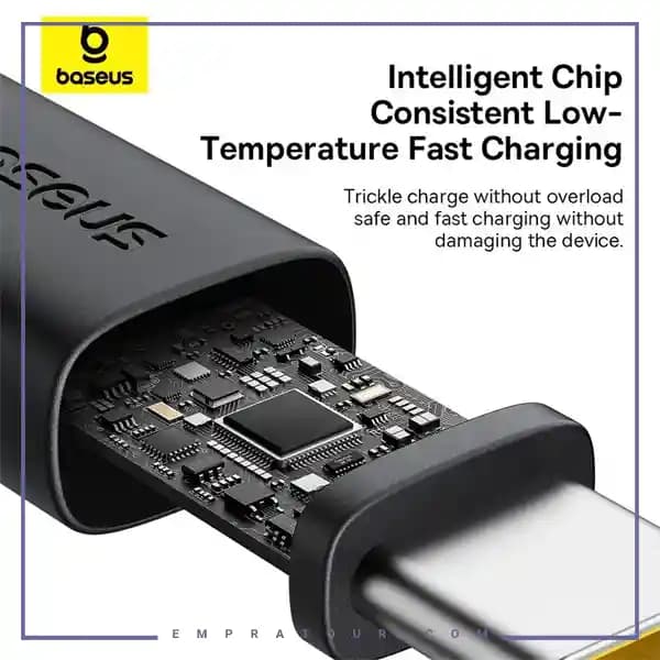 کابل تایپ سی 60 وات 2 متر بیسوس CB000120 — تصویر ۴