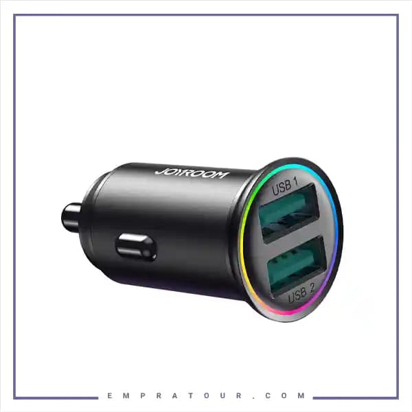 شارژر فندکی دو پورت 24وات جویروم JR-CCN03 — تصویر ۳