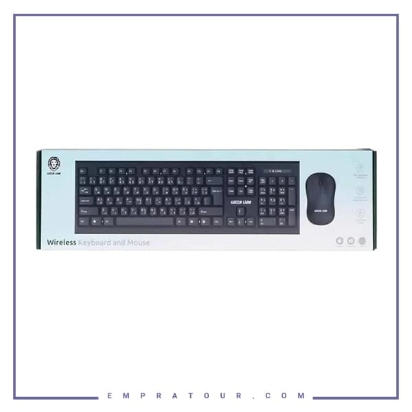 ست موس و کیبورد بیسیم گرین لاین GNWS24GKEYMBK — تصویر ۲