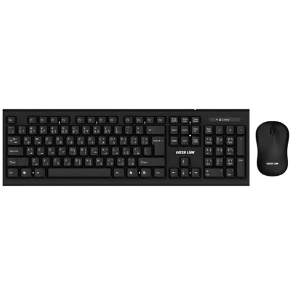 ست موس و کیبورد بیسیم گرین لاین GNWS24GKEYMBK — تصویر ۳