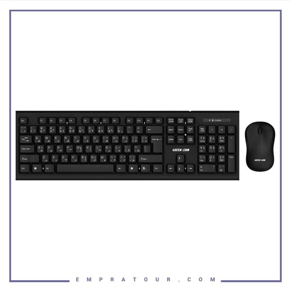 ست موس و کیبورد بیسیم گرین لاین GNWS24GKEYMBK