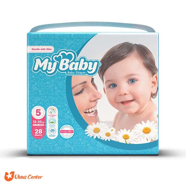 پوشک کودک مای بیبی ایرانی سایز 5 بسته 28 عددی