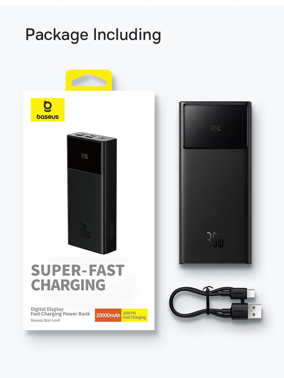 پاوربانک 30 وات 20000 بیسوس PPXJ2030 — تصویر ۲