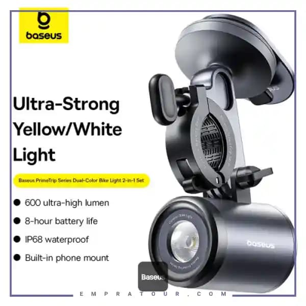 هولدر و چراغ قوه دوچرخه و موتور بیسوس BS-CG025 — تصویر ۲