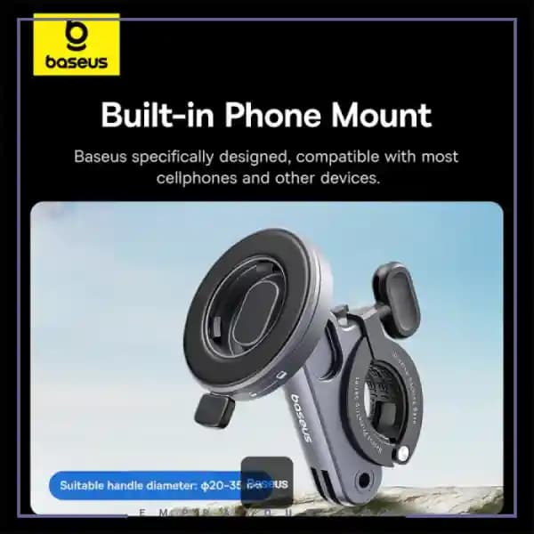 هولدر و چراغ قوه دوچرخه و موتور بیسوس BS-CG025 — تصویر ۶