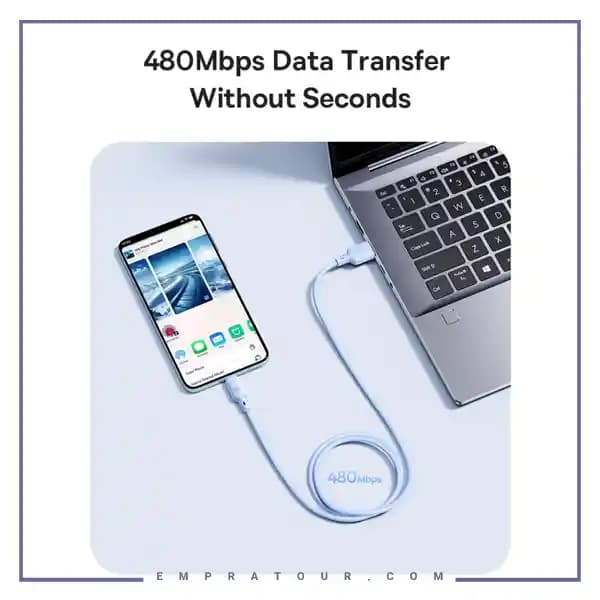 کابل شارژ لایتنینگ 1 متر بیسوس CB000115 — تصویر ۴