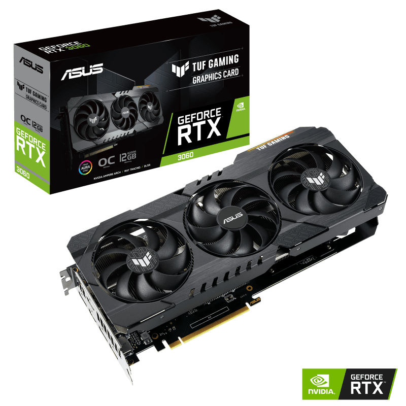 کارت گرافیک مدل Asus TUF RTX 3060 O12G GAMING ایسوس
