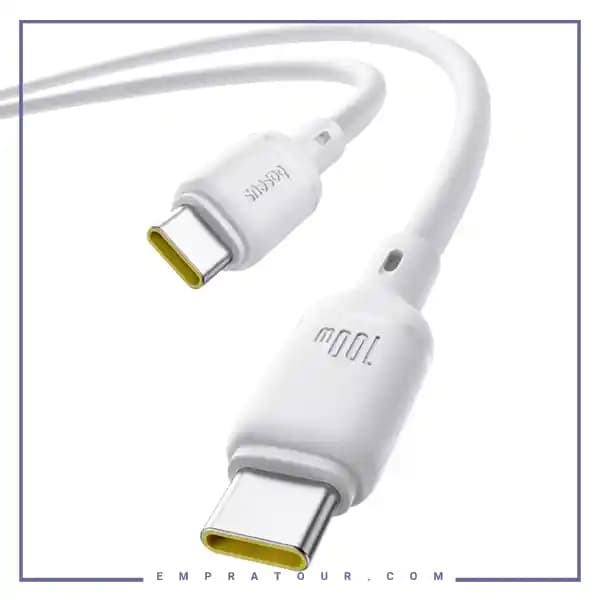 کابل دو سر تایپ سی 100 وات 1 متر بیسوس CB000114 — تصویر ۵