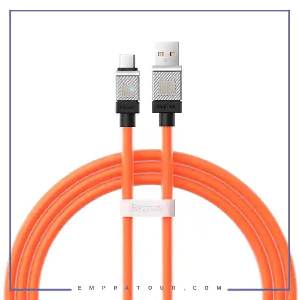 کابل شارژ 100 وات تایپ سی فست بیسوس CAKW00060 — تصویر ۸