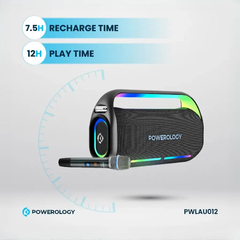 اسپیکر بلوتوثی پاورولوژی PWLAU012 — تصویر ۱۲