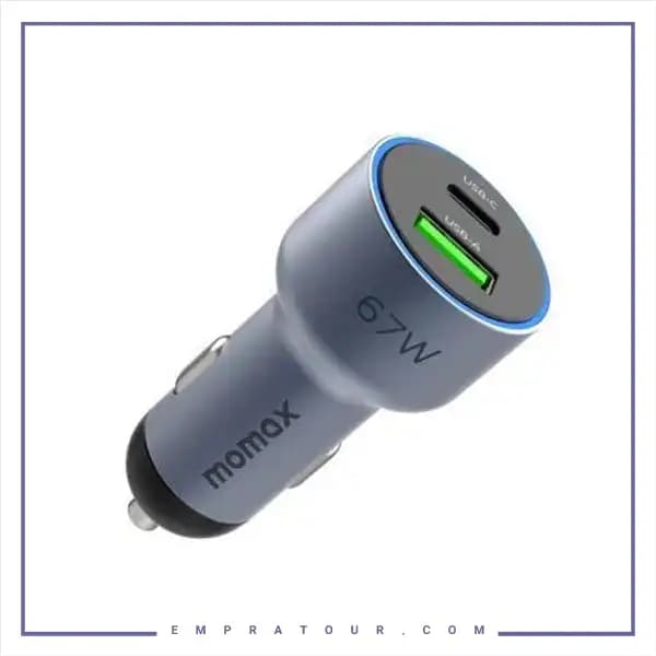 شارژر فندکی دو پورت 67 وات مومکس UC16E