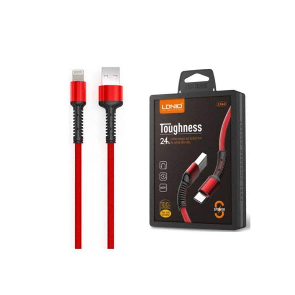 کابل تبدیل USB به لایتنینگ الدینیو مدل LS63 طول 1 متر