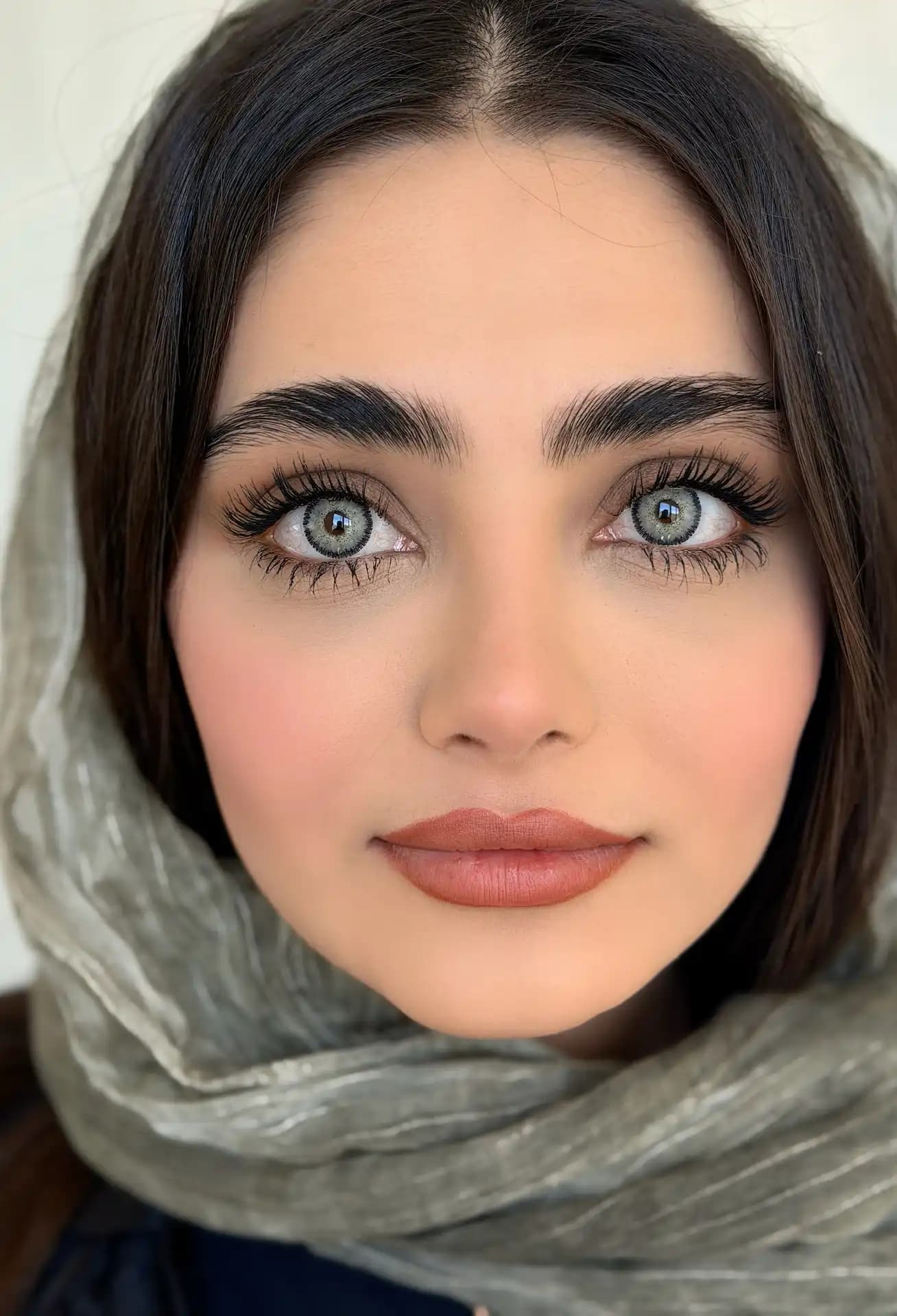 لنز رنگی چشم سن سیرو(طوسی دور مشکی)