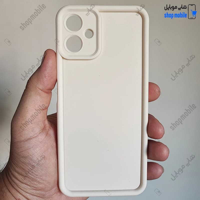قاب گوشی سامسونگ گلکسی A06 (کاور Solid مدل ساده رنگ شیری)