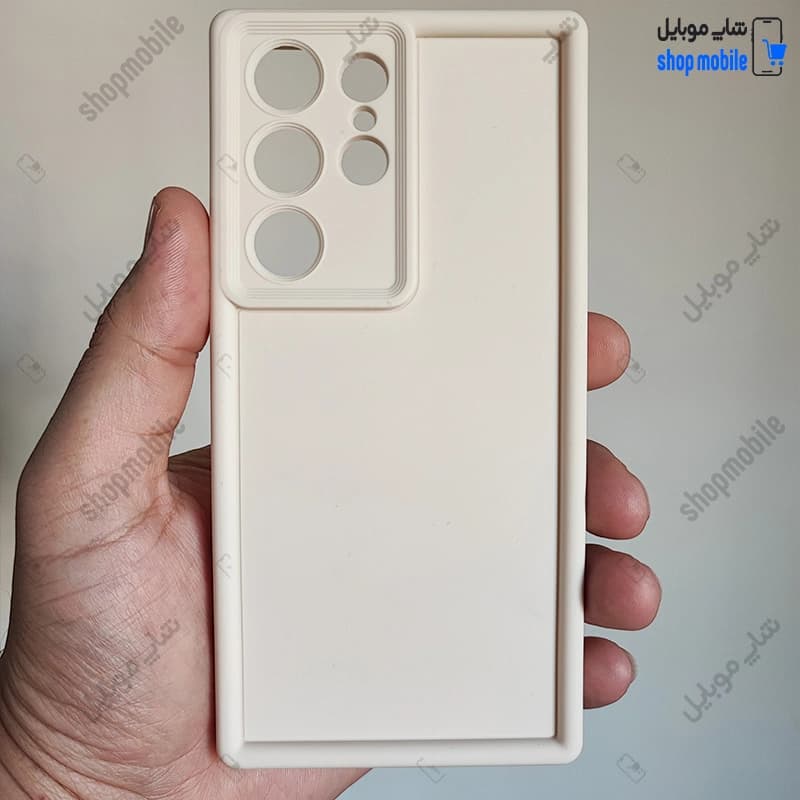 قاب گوشی سامسونگ گلکسی S23 اولترا (کاور Solid مدل ساده رنگ شیری)