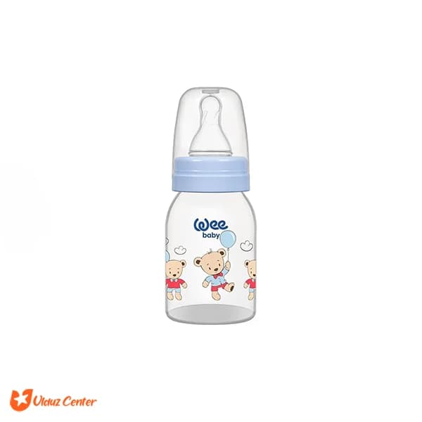 شیشه شیرخوری آبی کودک وی بیبی 0 تا 6 ماه حجم 125 میل کد 851