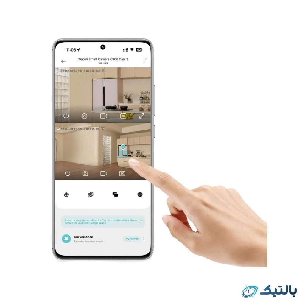 دوربین تحت شبکه شیائومی مدل C300 Dual — تصویر ۴