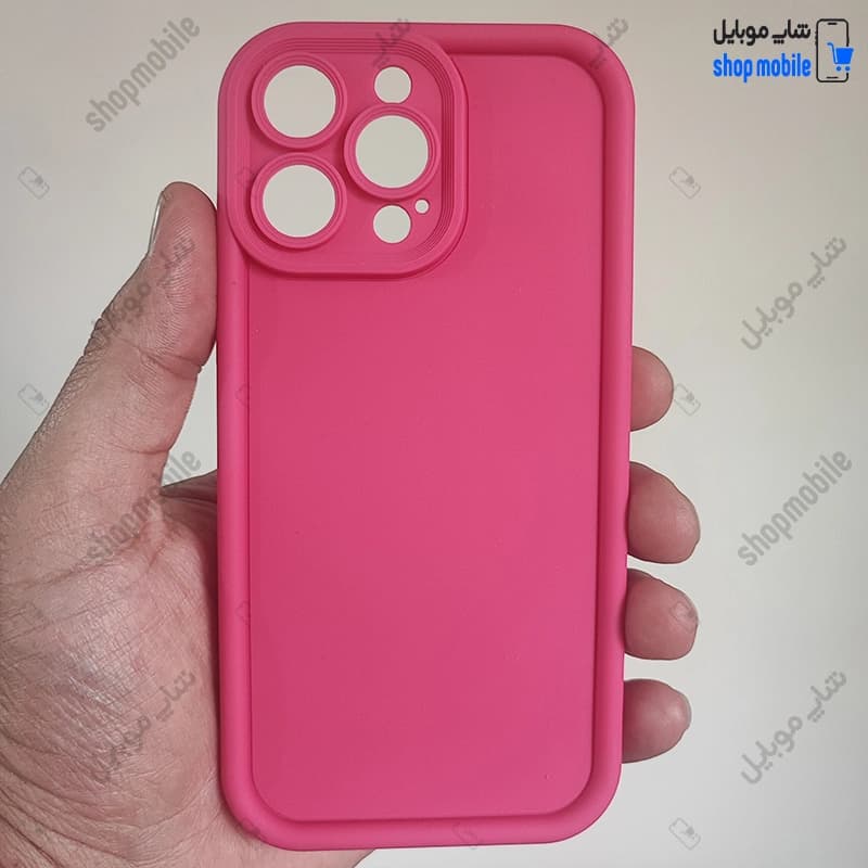 قاب گوشی آیفون 14 پرو مکس (کاور Solid مدل ساده رنگ صورتی)