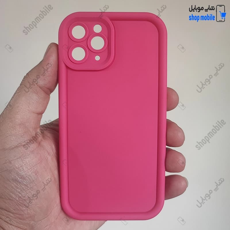 قاب گوشی آیفون 11 پرو مکس (کاور Solid مدل ساده رنگ صورتی)
