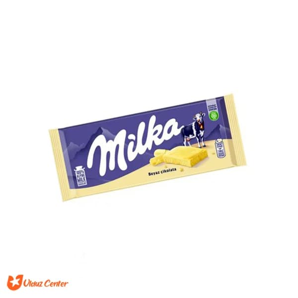 شکلات تخته ای سفید میلکا 80 گرم