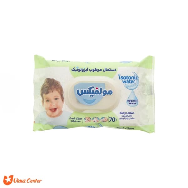 دستمال مرطوب کودک مولفیکس بسته 70 عددی