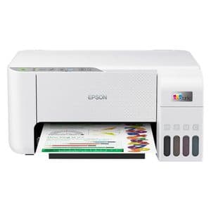 پرینتر چندکاره جوهرافشان اپسون مدل EcoTank L3256 با مخزن جوهر قابل‌شارژ، قابلیت پرینت، اسکن و کپی، اتصال Wi-Fi و USB، چاپ بدون حاشیه و رزولوشن چاپ 5760x1440 dpi