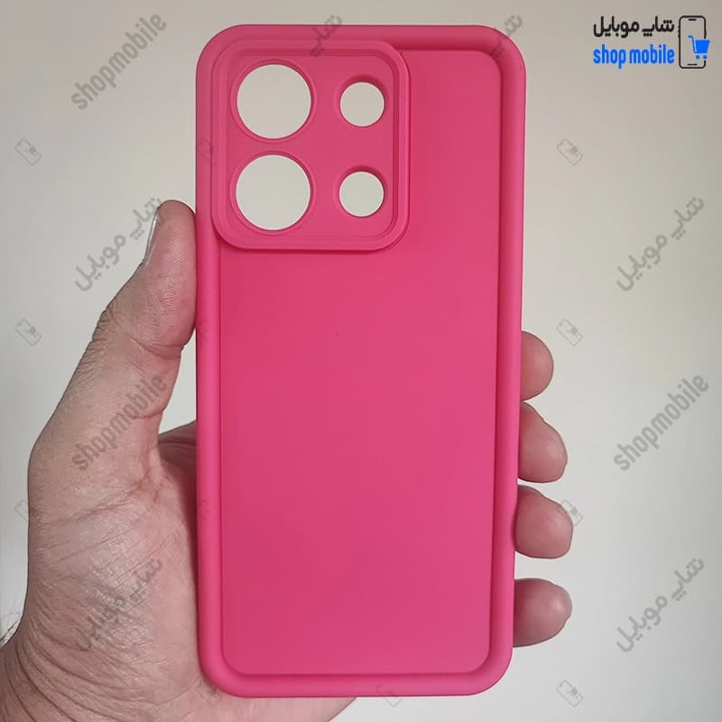 قاب گوشی شیائومی ردمی نوت 13 4G (کاور Solid مدل ساده رنگ صورتی)