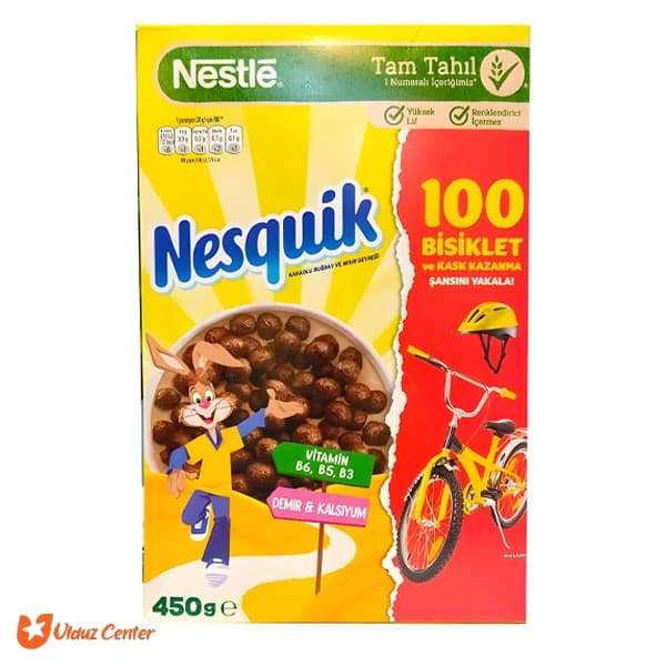 کورن فلکس نسکوئیک نستله جعبه ای حاوی ویتامین، آهن و کلسیم 450 گرم — تصویر ۲