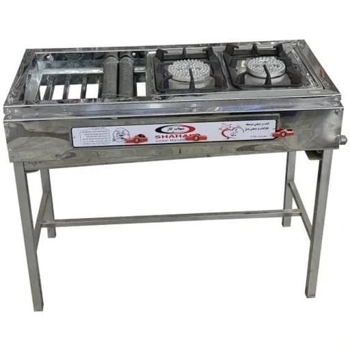 کباب پز یک متری دو اجاق شهاب گاز مدل آرین