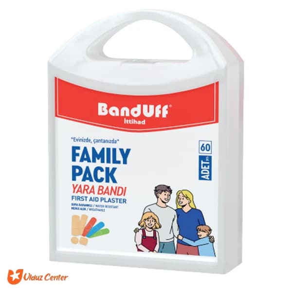 چسب زخم خانواده Banduff مدل Aile Seti بسته 60 عددی