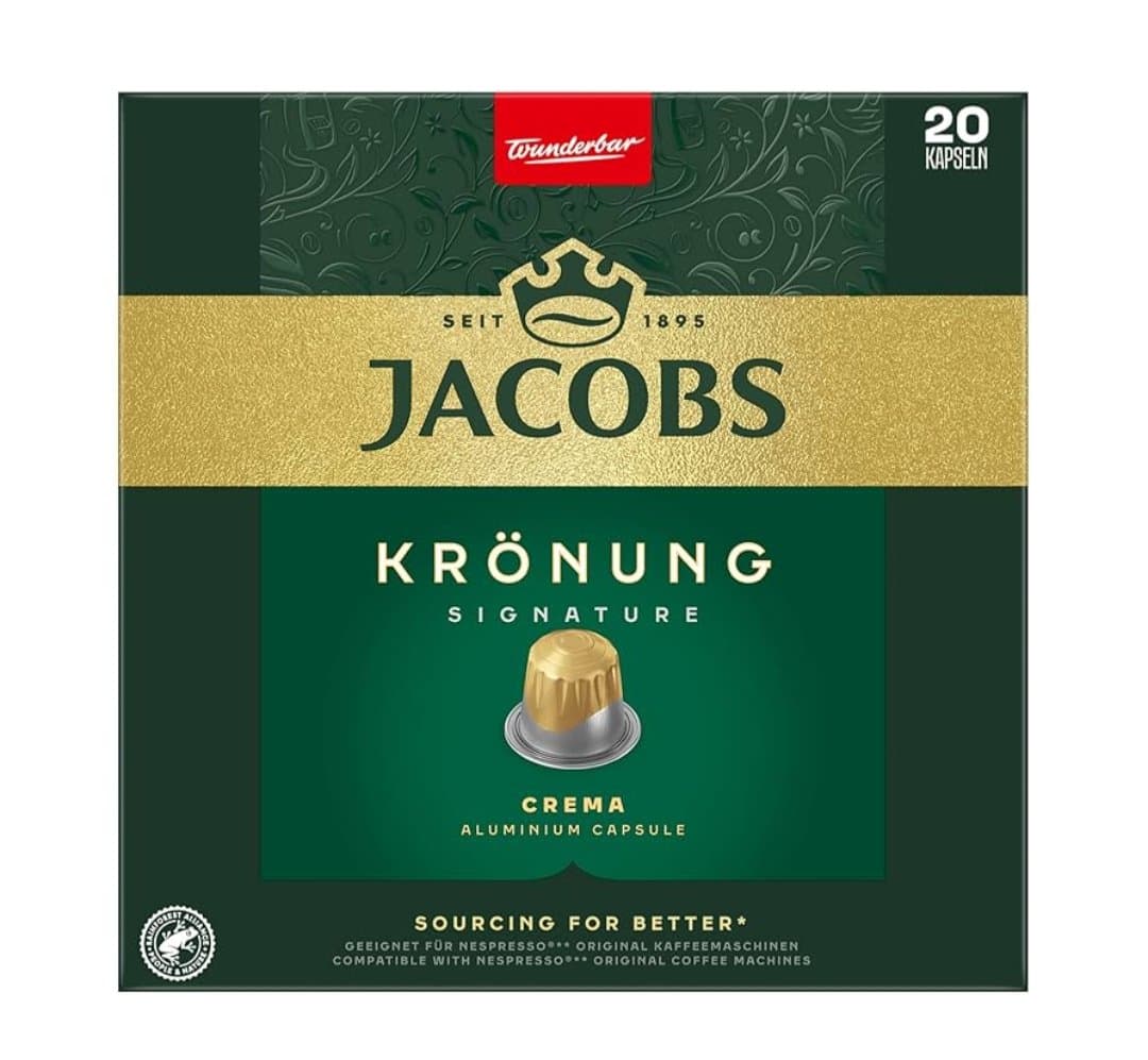 کپسول قهوه نسپرسو جاکوبز کرونونگ سیگنچر کرما ۲۰ عددیJacobs Krönung Signature Crema(اورجینال) — تصویر ۴