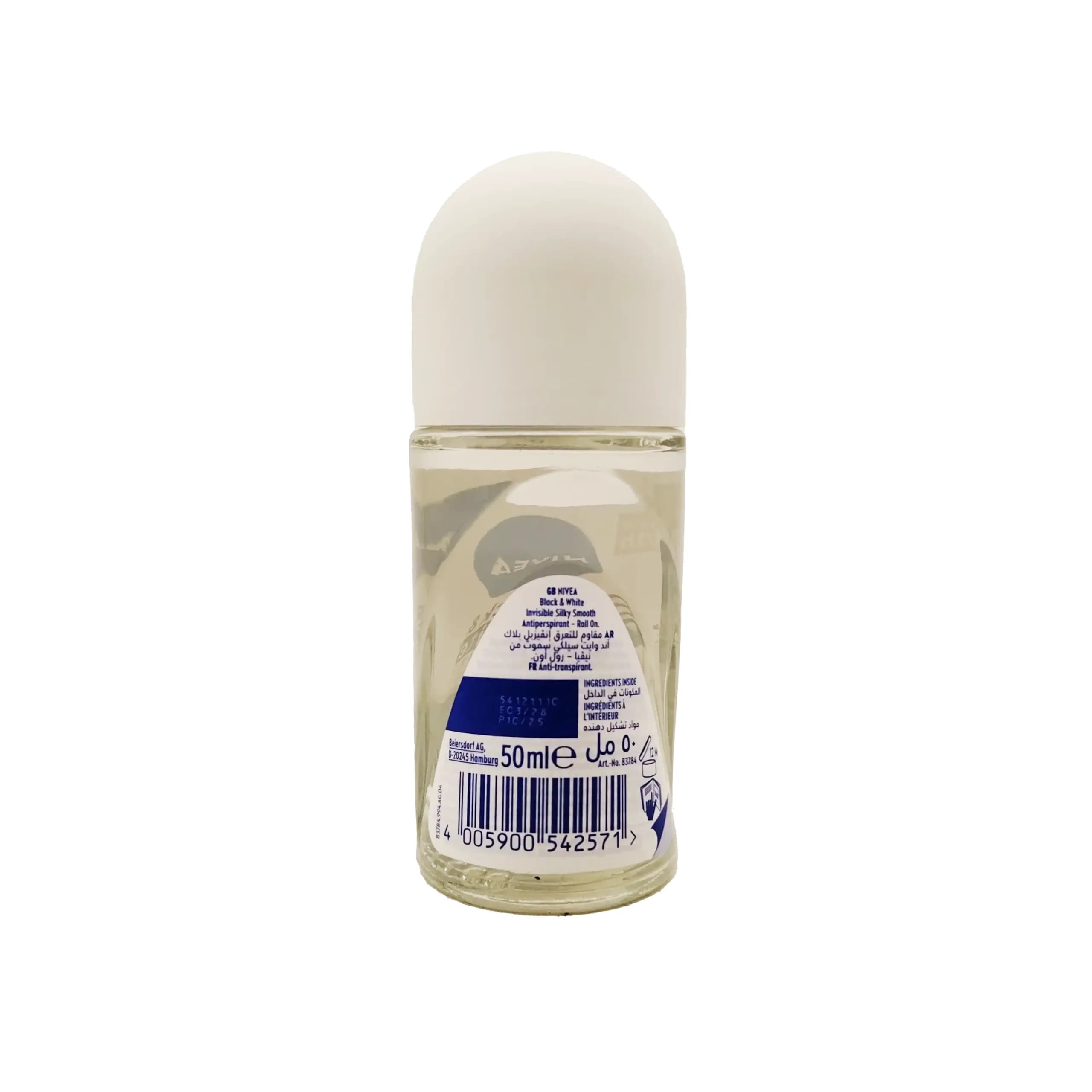 رول ضد تعریق زنانه نیوا مدل NIVEA BLACK AND WHITE INVISIBLE SILKY SMOOTHحجم50میل — تصویر ۱۲