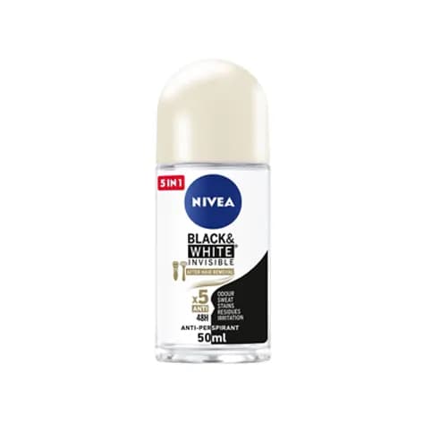 رول ضد تعریق زنانه نیوا مدل NIVEA BLACK AND WHITE INVISIBLE SILKY SMOOTHحجم50میل — تصویر ۳