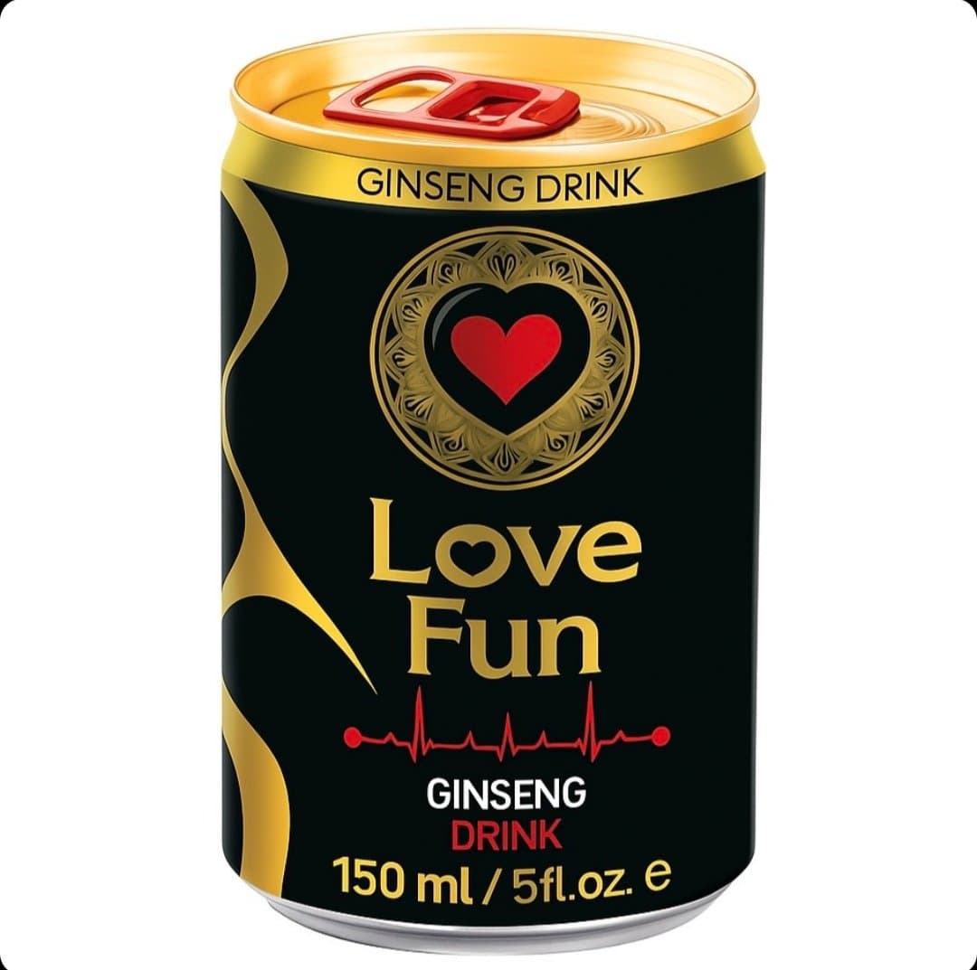 نوشیدنی انرژی‌زای لاو فان با عصاره جینسینگ (Love Fun Ginseng Drink)