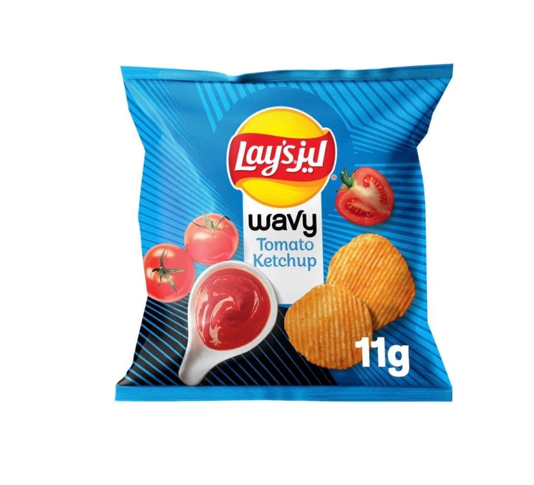 چیپس ویوی لیز مینی کچاپ Lay’s Mini Wavy Ketchup 11g(اورجینال)