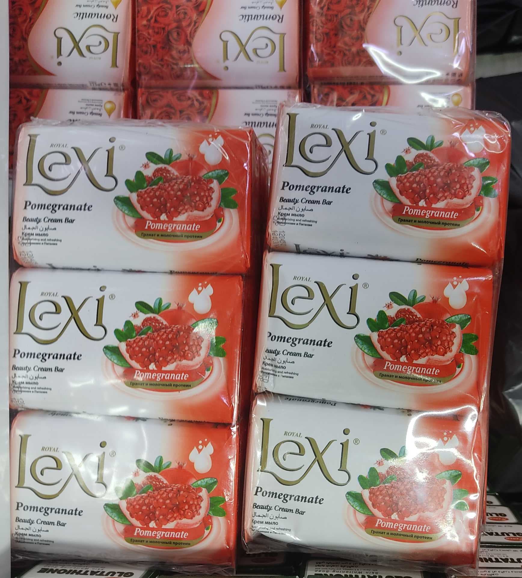 صابون کرمی زیبایی لِکسی انار | Lexi Pomegranate Beauty Cream Bar | مرطوب‌کننده، روشن‌کننده و ضد‌اکسیدان پوست