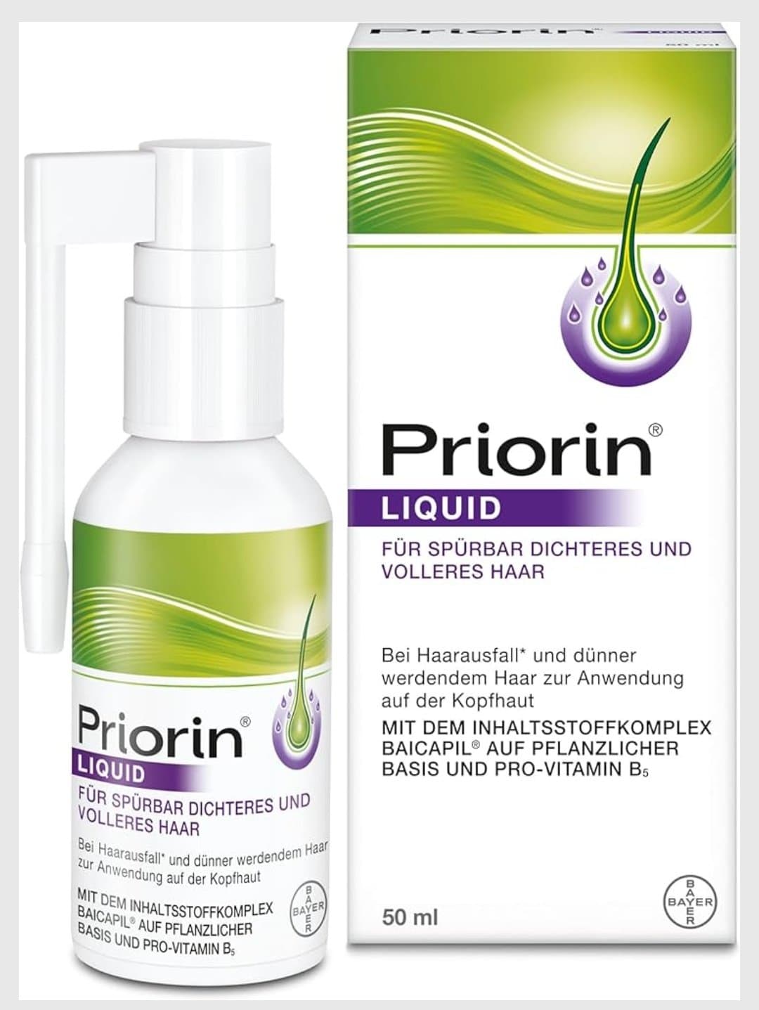 سرم ضد ریزش و بازسازی‌کننده مو پریورین با کراتین و کلاژن – Priorinn Anti‑Hair Loss Serum