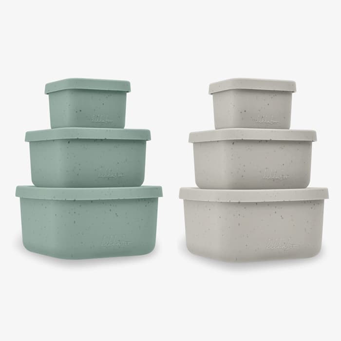 ست 3عددی ظرف دربدار سیلیکونی کلکسیون Platinum کیکابو Kikkaboo