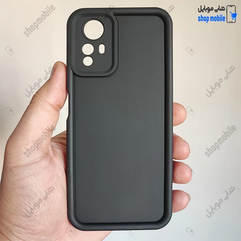 قاب گوشی شیائومی ردمی نوت 12S (کاور Solid مدل ساده رنگ مشکی)
