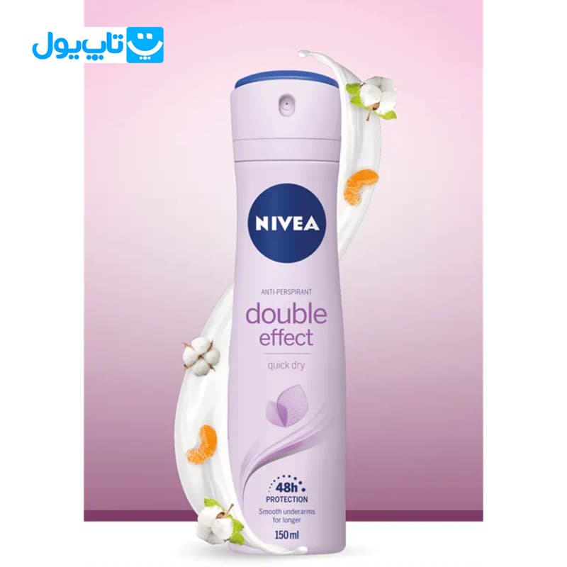 اسپری ضد تعریق نیوآ Nivea مدل Double Effect حجم 200 میلی لیتر — تصویر ۳