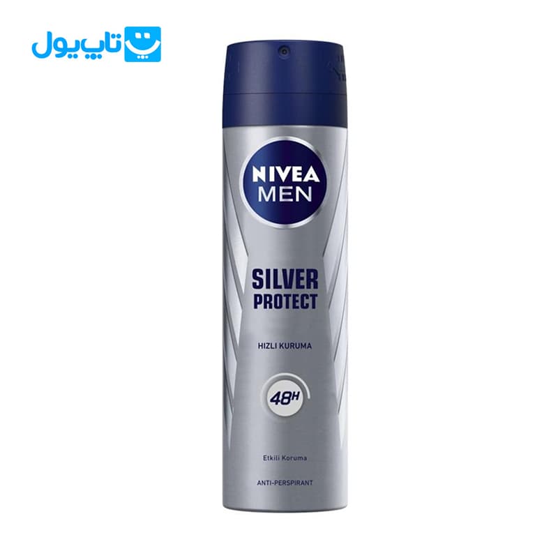 اسپری ضد تعریق مردانه نیوآ Nivea مدل Silver Protect سیلور پروتکت حجم 150 میلی لیتر