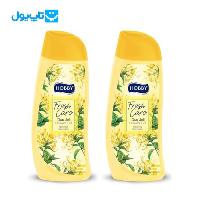 شامپو بدن هوبی Hobby مدل Fresh Care رایحه گل یاس و عسل حجم 500 میلی لیتر — تصویر ۳