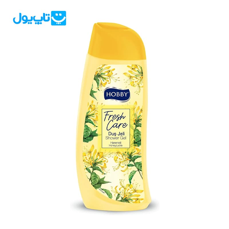شامپو بدن هوبی Hobby مدل Fresh Care رایحه گل یاس و عسل حجم 500 میلی لیتر